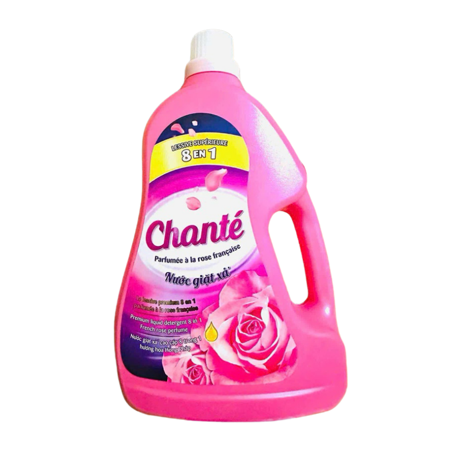 NG xả Chanté cao cấp 8in 1 hương hoa hồng pháp 4 chai 3,1kg 2